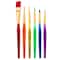 6 ct. Taklon Bristle Paintbrushes by Creatology&#x2122;